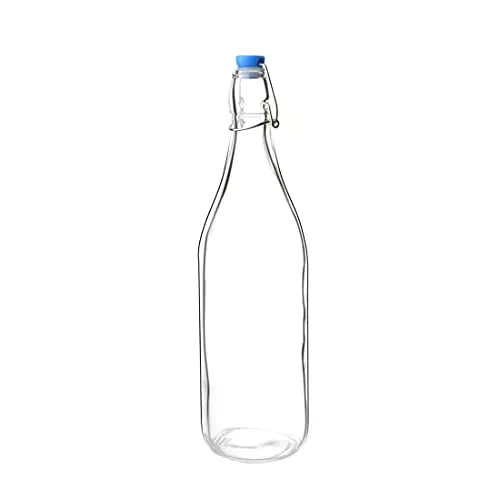 Olympia-Glasflaschen mit Stopfen, 1 Liter/35 oz, klare