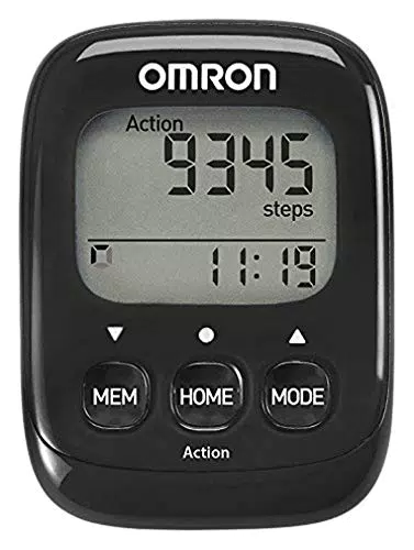 OMRON Schrittzähler Walking Style IV mit präzisem 3D Sensor zur Messung von Schritten