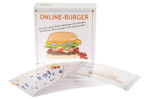 Online-Burger: 90 Methoden für deine wirkungsvolle Moderation mit WOW-Faktor! DAS Karten-Set für lebendige Seminare