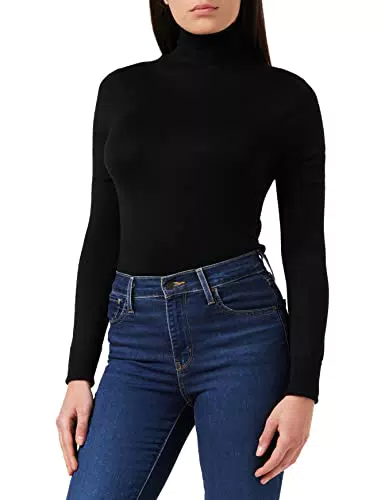 ONLY Basic Strickpullover Einfarbiger Rollkragen Knitted Stretch Sweater Langarm Rundhals Shirt ONLVENICE