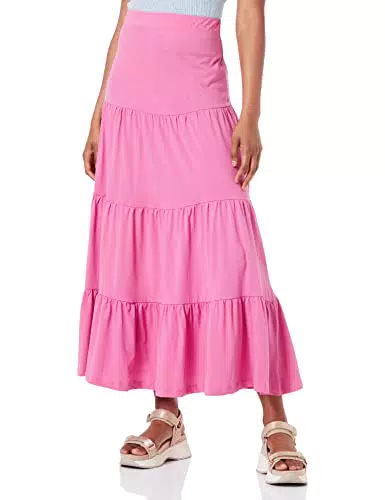 ONLY Women's ONLMAY Maxi Skirt JRS Rock, Super Pink