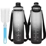 OSIEGI Trinkflasche 1L Sport Wasserflasche Trinkflasche mit rutschfest Gummi Grip Geeignet für Die Fahrrad