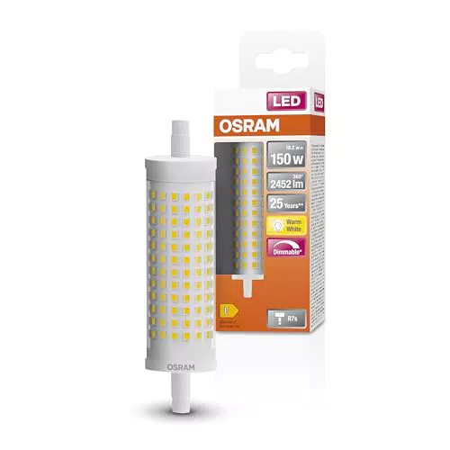 OSRAM Dimmbare LED-Taschenlampe mit R7s-Sockel, 18, 2 W LED-Röhre
