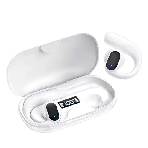 Ownhut Open Ear Kopfhörer Bluetooth 5.3, Kabellose Kopfhörer mit LED-Anzeige