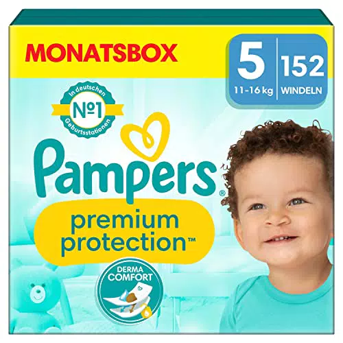 Pampers Baby Windeln Größe 5 Premium Protection, Junior