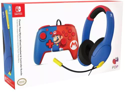 PDP Gaming Offiziell Lizenziert Mario Bundle für Switch Works mit Switch OLED & Lite