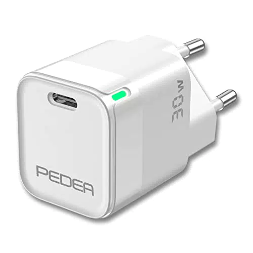 PEDEA 30W USB-C Schnellladegerät, Handy-Ladegerät mit USB-C Power Delivery