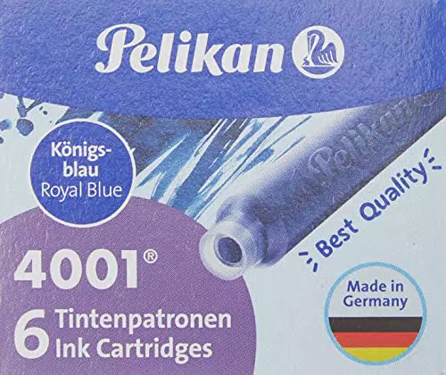 Pelikan 301176 Tintenpatronen 4001 TP/6, 6-er Pack, königsblau