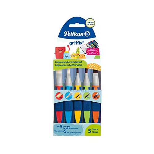 Pelikan 700733 Pinsel-Set, griffix mit Band, 5 Stück