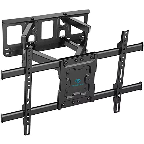 PERLESMITH TV Wandhalterung, Wandhalterung Fernseher für 37-85 Zoll Flach/Curved Fernseher bis zu 60kg