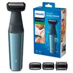 Philips Bodygroom Series 3000 hautfreundlicher Körperrasierer inkl. 3 Kammaufsätze