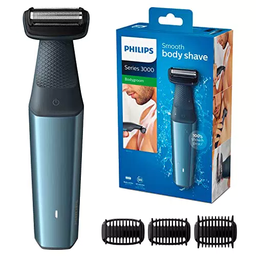 Philips Bodygroom Series 3000 hautfreundlicher Körperrasierer inkl. 3 Kammaufsätze