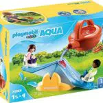 PLAYMOBIL 1.2.3 70269 Wasserwippe mit Gießkanne, Wippe mit Zwei Kindern und Gießkanne