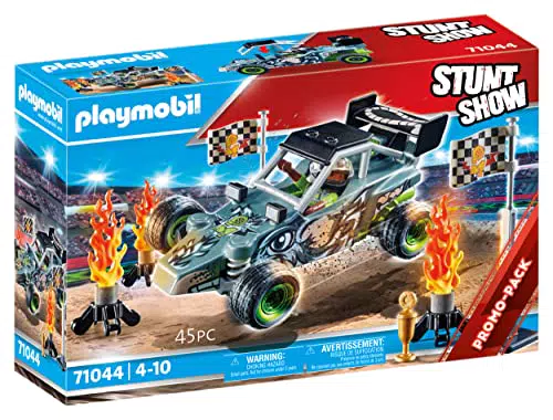 PLAYMOBIL Stuntshow 71044 Racer mit vielen Zubehörteilen und Pokal