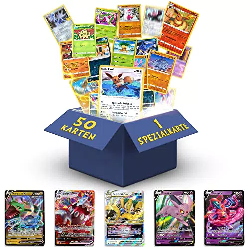 Pokemon Karten deutsch 50 Verschiedene Original Pokemon