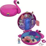 Polly Pocket FRY38 - World Flamingo-Schwimmring Schatulle