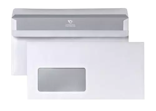 POSTHORN Briefumschlag DIN lang, selbstklebender Briefumschlag mit Fenster