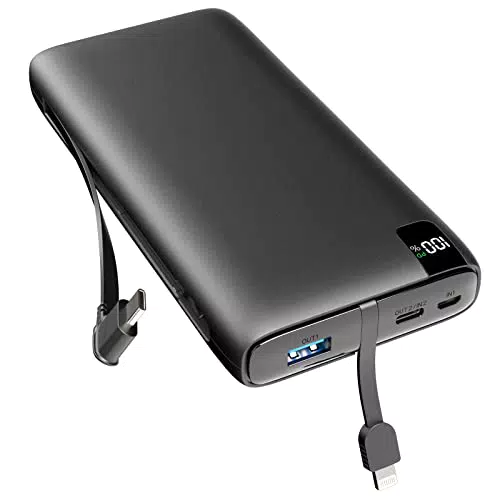 Powerbank 27000mAh, CONXWAN 22, 5W PD USB C Schnelles Aufladen Externar Akku mit 2 Eingängen und 4 Ausgängen
