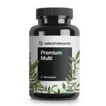 Premium Multivitamin 180 hochdosierte Komplex-Kapseln wertvolle Vitamine A-Z Premium-Rohstoffe mit Bioaktiv-Formen ohne unnötige Zusätze in Deutschland produziert & laborgeprüft