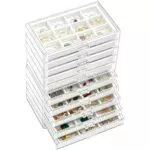 ProCase Schmuckkästchen aus Acryl Schmuckaufbewahrung Jewelry Organizer Schmuckschatulle für Damen mit 10 Schubladen
