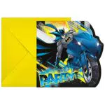 Procos 93358 - Einladungen und Umschläge, FSC Mix, Motiv Batman