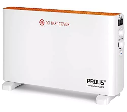 PROUS 2000W Konvektor Heizung Energiesparend mit Turbo-Ventilator