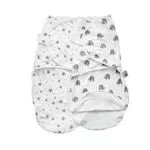 Pucksack Baby 0-3 Monate aus 100% Bio-Baumwolle mit Reissverschluss Pucktuch für Neugeborene Puckschlafsack - 2er Pack