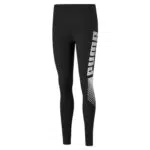 PUMA Damen, ESS Graphic Leggings Leggings, schwarz, X