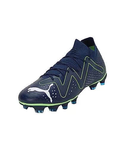 PUMA Damen Future Match Fg/Ag WN's Fussballschuh, Persian Blue White Pro Green