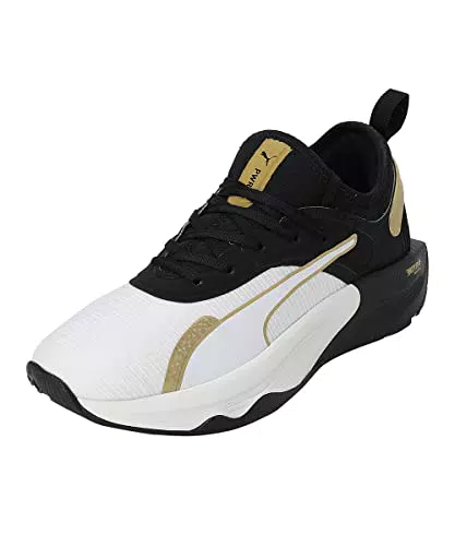 PUMA Damen Pwr Xx Nitro Wn's Gymnastikschuh, Puma White Puma Black Puma Team Gold