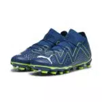 PUMA Future Match Fg/Ag Jr Fussballschuh, Persian Blue White Pro Green