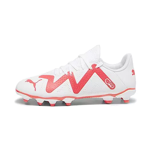 PUMA Future Play FG/AG Jr Fußballschuh, Fire Orchid White