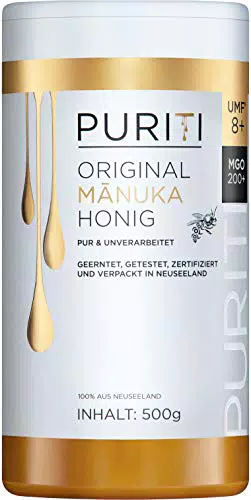PURITI Manuka-Honig MGO 200+ aus Neuseeland, 500 g