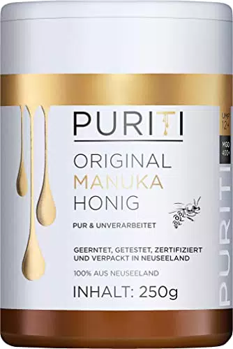 PURITI Manuka-Honig MGO 400+ aus Neuseeland, 250 g