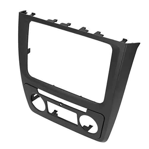 Radio-Faszienspieler, Autoradio Rahmen Blende 2DIN Radio Frontplatte ABS-Autoverkleidungsersatz für Yeti Auto AC 2009-2017