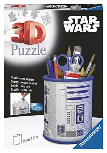 Ravensburger 3D Puzzle 11554- Utensilo Star Wars R2D2 - 54 Teile - Stiftehalter für Star Wars Fans ab 6 Jahren