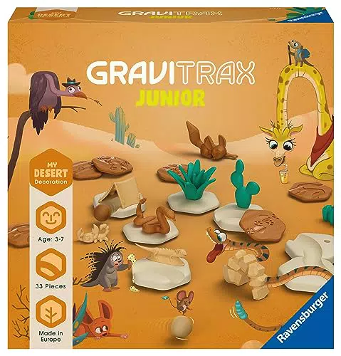 Ravensburger GraviTrax Junior Extension Desert - Erweiterbare Kugelbahn für Kinder