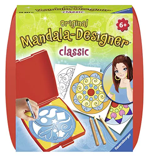 Ravensburger Mandala Designer Mini classic 29857, Zeichnen lernen für Kinder ab 6 Jahren