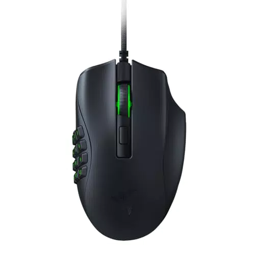 Razer Naga X - Kabelgebundene Gaming Maus mit 16 programmierbaren Tasten für PC/Mac Schwarz
