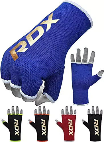 RDX Innenhandschuhe Boxen Muay Thai MMA Training, Elastisch Boxbandagen Kampfsport Sparring Handbandagen