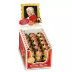 Reber Mozart-Kugeln 45er Packung im Aufstellkarton Echte aus Zartbitter-Schokolade