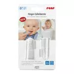 reer 79249 Finger-Zahnbürste Silikon 2 Stück, Baby-Zahnbürste aus Silikon