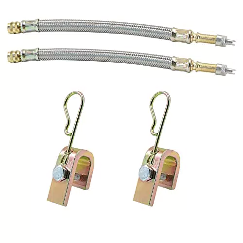 Reifen Ventilverlängerung Reifenventil Verlängerung Adapter - 2 Stück Länge 180mm Universal Extender Flexibel Reifenventilverlängerung Ventil Verbindungsstück für Autoventil
