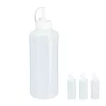 Relaxdays 10028643 Quetschflasche, 4er Set, 1000 ml