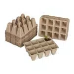 Relaxdays Anzuchttöpfe 24er Set, Anzuchtplatten für 288 Setzlinge