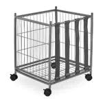 Relaxdays Ballwagen, 4 Rollen, HBT: 60 x 50 x 45 cm