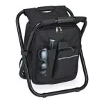 Relaxdays Campinghocker mit Tasche, klappbar, tragbar