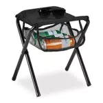 Relaxdays Klapphocker, mit Tasche, bis 120 kg belastbar