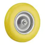 Relaxdays Schubkarrenrad Vollgummi mit Achse, 4.80 4.00-8 Gummirad