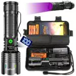 Relybo Taschenlampe Led Aufladbar, Led Taschenlampe Extrem Hell 30000 lumen